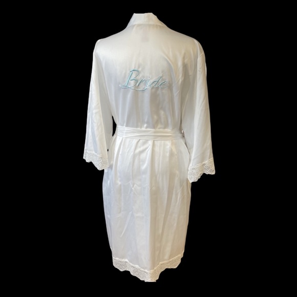 Secret Treasures Bride Satin Kimono Robe - Picture 1 of 7